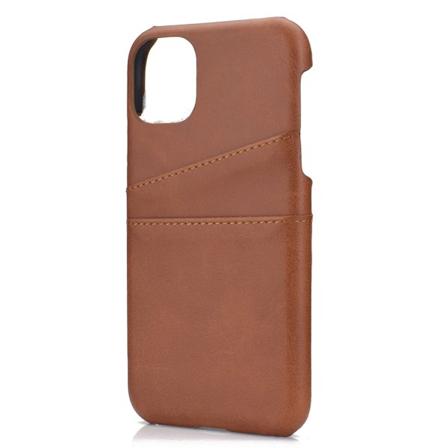 iPhone 11 Pro Max - Skal med Kortfack Brun