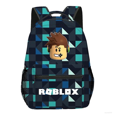 Roblox Barneskolesekk og ungdomsskolesekk for jenter, ryggsekk, matboks, dobbelt lag penalhus, tredelt sett