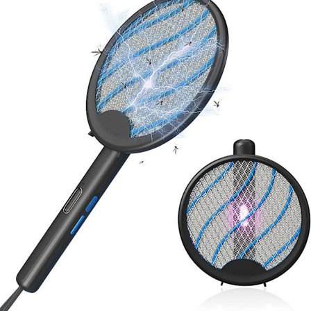 Elektronisk fluesmækker, 2 i 1 2500V-3300V elektrisk myggesmækker KLB