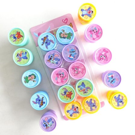 Lasten leimasimet - 10-osainen setti söpöillä eläimillä | Sisältää värikästä mustetta | Täydellinen lahja