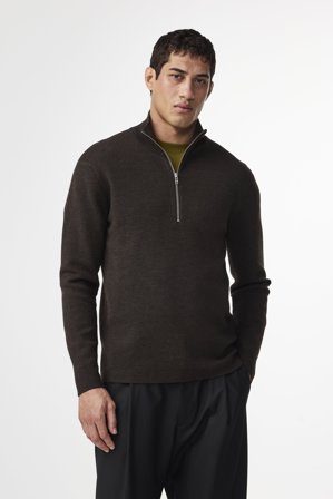 NN07 Harald Sweater male Brown Wool Blend