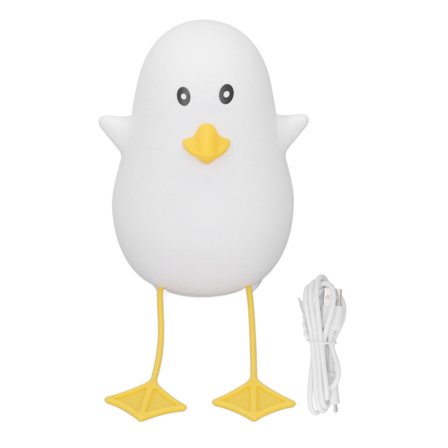Søt Oppladbar Nattlampe for Barn Fargerik LED Squishy Andelampe for Babyer