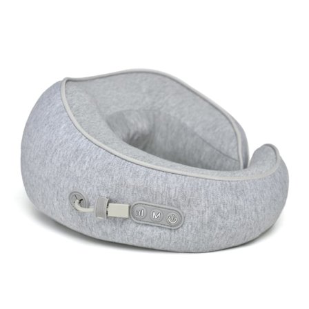 U-shaped Shapable Massage Pillow Blue/Grey