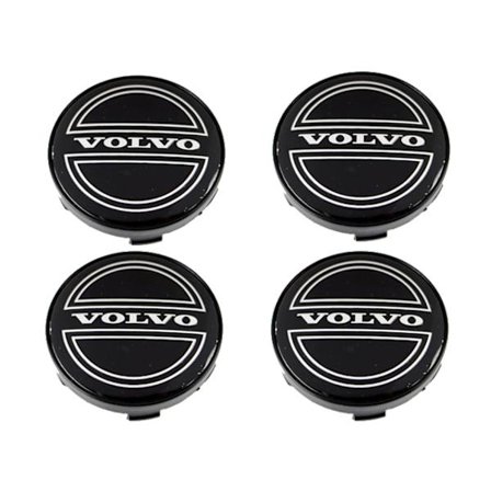 Volvon keskiökupit vanteisiin 60mm, sopivat 57mm reikään, 4 kpl.