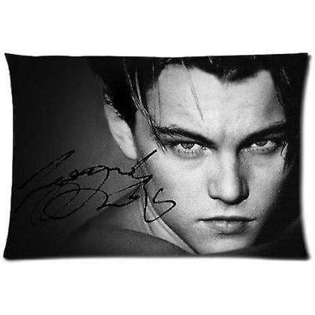 Personlig Leonardo DiCaprio Tryckt Kuddfodral med Blixtlås (40cmx60cm) AB-7110