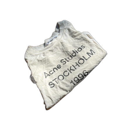 Vit t-shirt från Acne