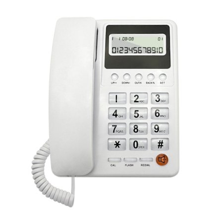 Fast telefon med sladd fast telefon Stor knapp fasta telefoner med uppringare