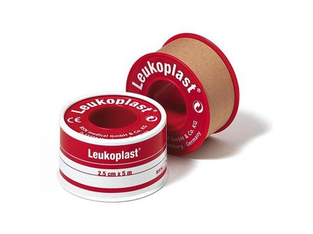 LEUKOPLAST Leukoplast Beige 1,25cmx5m 2 24/fp - Lyreco - Sjukvård och omsorg - Förband och fixering - Fixeringstejp