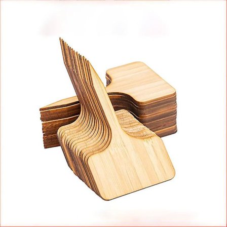 Dd1187 Dobbeltlags T-formede bambuspinne-etiketter Trykk Hagepotting Innlegg Plakat Etikett Skilt Tags Navn Markør Planteetikett