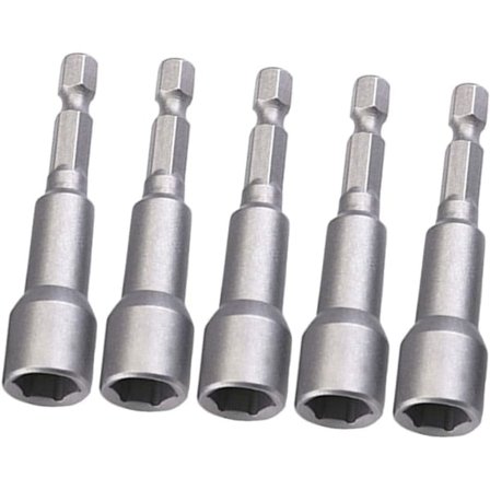 Magnetisk skruvmejselbits, 8mm 1/4'' hexagon skruvmejselbits, för elektrisk handborr/pneumatisk skruvdragare/slagskruvmejselbits, 5 st