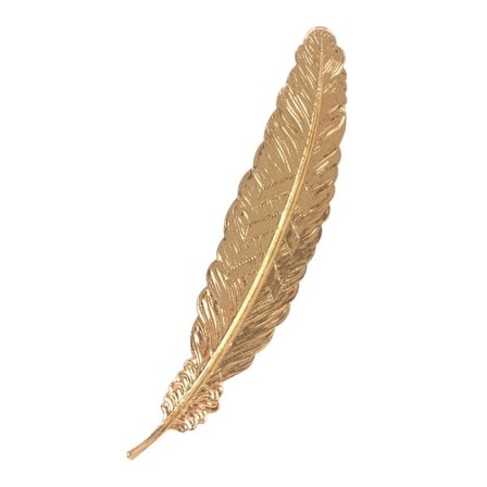 for Creative Retro Feather Shaped Metal Bookmark Page Marker for Books Office Sc