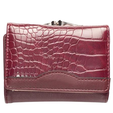 PU-lær retro nisje dame liten utsøkt sammenleggbar myntveske