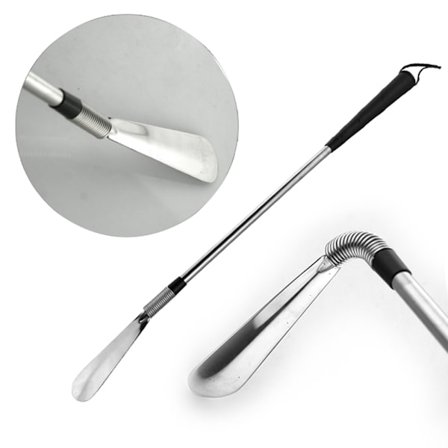 Langt metalskohorn - kan foldes ekstra let med fjeder