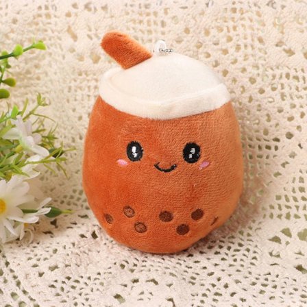 RYI-11CM e Mjölktekopp Plysch Nyckelring Kawaii Tecknad Mjuk Fylld D Kaffe onesize Kaffe onesize
