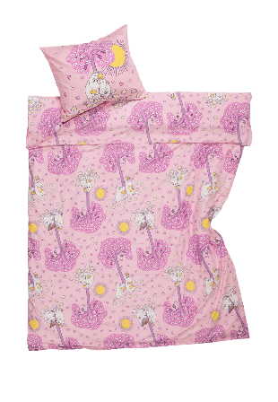 Arabia Mumin bäddset 150x210 Förälskade GOTS Sovrum Rosa CM