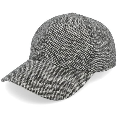 Wigéns - Svart fitted Keps - Baseball Classic Cap Grey Melange Fitted @ Hatstore