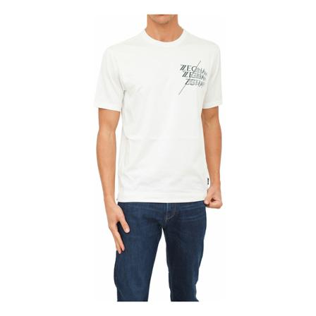 Z Zegna, T-Shirts Wit, Heren, Maat:L