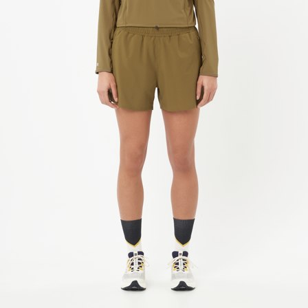 Salomon - short pour femme Shkout Core Shorts 4" W - Brilliant Olive - M