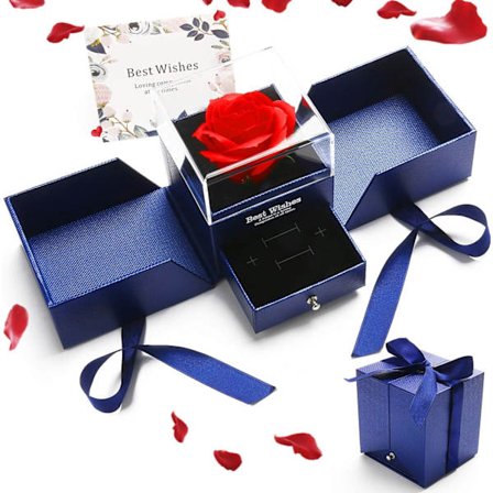 1 stk Evig Rose Gaveeske, Morsdag Evig Rose Smykke