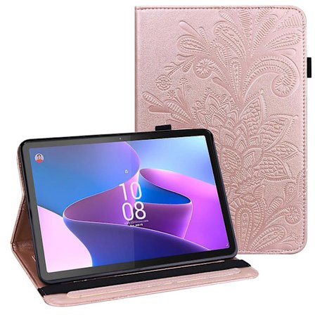 Til Lenovo Tab P11 Gen 2 Prægning Stødsikker Tablet Cover PU Læder Wallet Case med Stand
