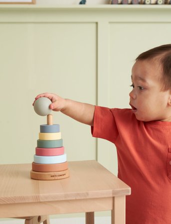 Kid's Concept Stacking Rings Edvin - Multi/patterned - ONE SIZE