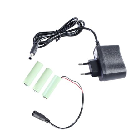 Kustannustehokas virtalähdesovitin 2-nastainen pyöreä pistoke 4,5 V AA-valeparistovirtasovittimeen, korvaa 3x1,5 V AA-pariston