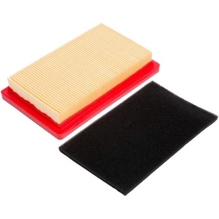 Luftfilter med forfilter for gressklippere (kompatibel med ulike modeller) (FMY)