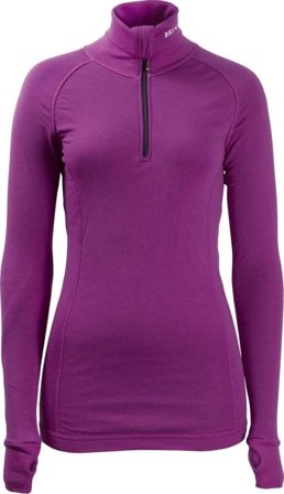 Brynje Women's Arctic Zip Polo Women base layer tops Purple M