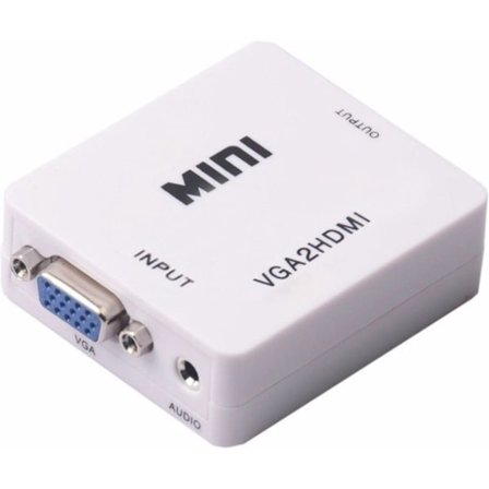 HDMI till VGA + 3,5 mm Jack-omvandlare / vit - Hög kvalitet - Hållbar - Lätt att använda