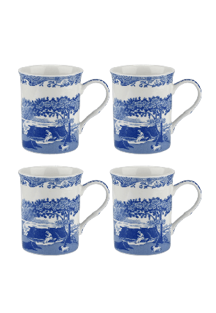 Spode Blue Italian Mugg 34 cl 4-pack Kök & matlagning Blå 34CL