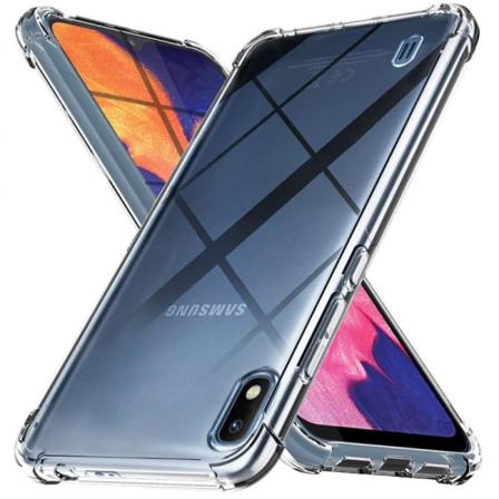 Samsung A10 Stötdämpande Silikon Skal Shockr Transparent