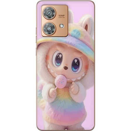 Yhteensopiva Puhelinkuori Motorola Edge 40 Neo Monsteri pupunukke vinyylihahmo hauskoilla ilmeillä