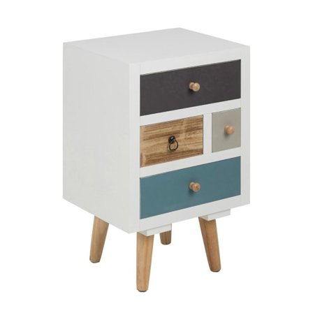 Natbord THAIS 36x30xH59cm, hvid