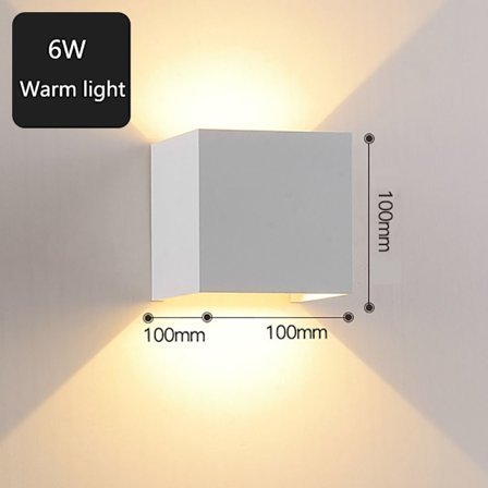 LED Vegglampe Vegglamper HVIT 6W 6W
