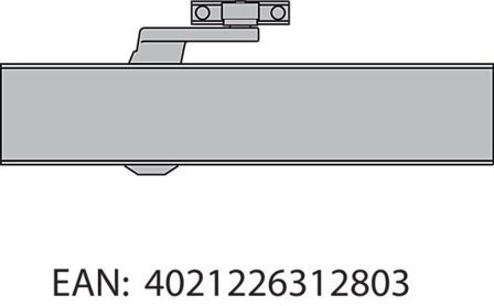 DORMA DØRLUKKE DORMA TS83 SØLV U/ARM