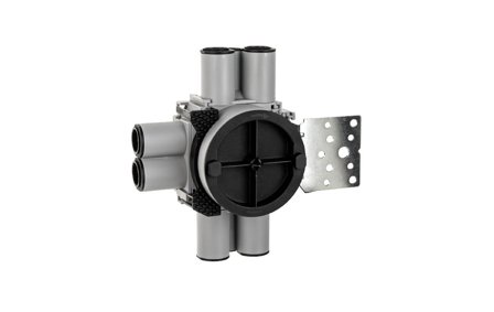 SG Veggboks Enkel 9-24mm 8-løp stender metall Grå