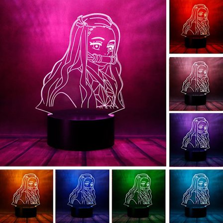 Cartoon Demon Slayer Merch Kamado Nezuko Anime Figur 3D Opt