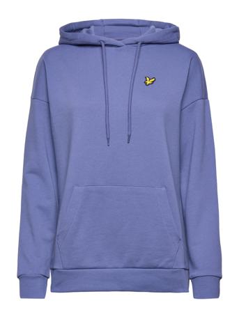 Over D Hoodie Hoodie Blå Lyle & Scott