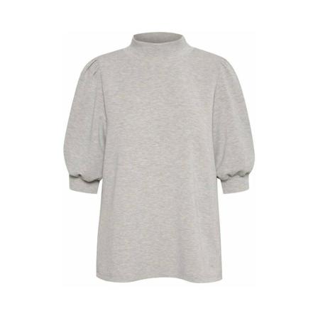 My Essential Wardrobe Puff Bluse Grå, Dame
