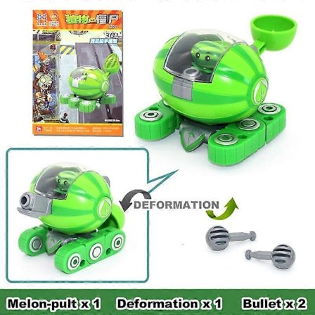 3 i 1 Sammensetningsdeformasjonsleker for gutter Robotdukke PVZ Plant Vs. Zombie Mecha-kjemper PVC Actionfigurmodell Barn Gave 3 i 1 Fjernstyrte 