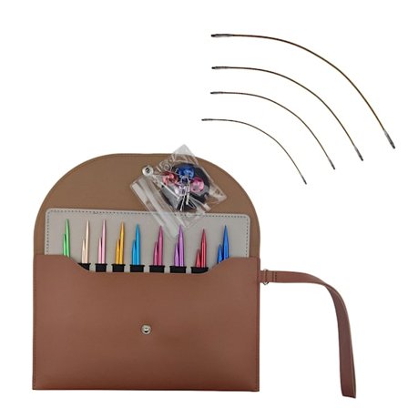 9 par udskiftelige rundpinde sæt til begyndere 3,0 mm-6,0 mm