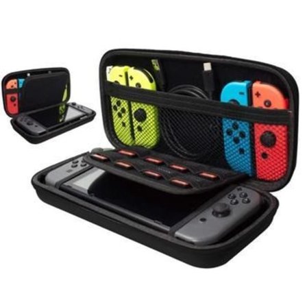 Nyt hårdt opbevaringsetui, kompatibelt etui kompatibelt med Nintendo Switch, Sort