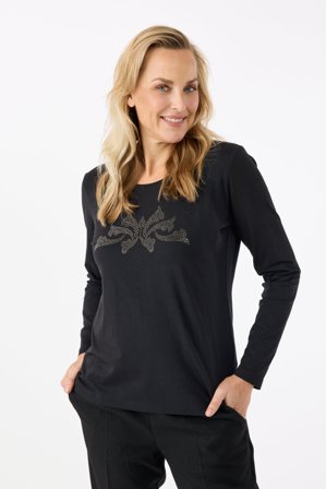 BRANDTEX - Langærmet T-shirt - Sort - Similisten