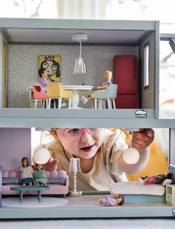 Lundby Lundby Basic Sovrumsset - Multi/patterned - SCALE 1:18