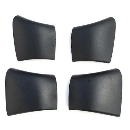 2025 Ny Udskiftning 4X Sort Tagbagagebærer Dæksel Skinne Endestykke Kompatibel med 2021-Tesla Model-Perfet