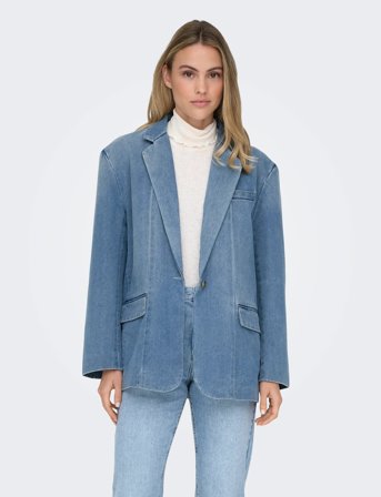 ONLY Onlcory Ls Dnm Blazer Gua - Blue - XL