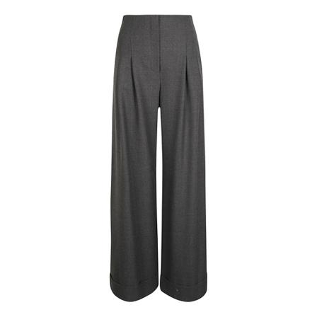 Alberta Ferretti Wide Byxor grå, Dam Byxor, Dam, Storlek: M