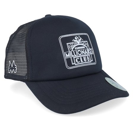 Monopoly - Musta trucker Lippis - Millionaires Club Black Foam Trucker @ Hatstore