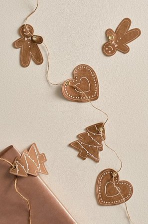 Jotex - Label Verpakking Van 6 Cognacbruin Cognacbruin - GINGERBREAD - Koop Kerstversiering bij Jotex