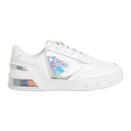 Emporio Armani EA7 women& Sko leather trainers sneakers Hvid, Dame, Størrelse: 40 EU